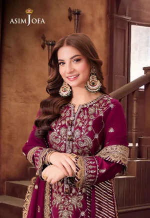 FFMJ-03 EMBROIDERED LAWN SILK