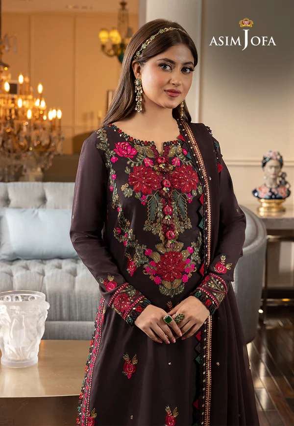 FFRN-12 EMBROIDERED LAWN SILK